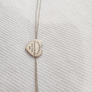 Heart Tag Double Chain Bracelet